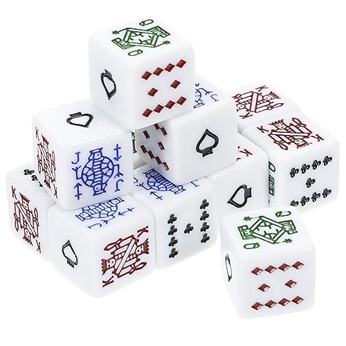 YARNOW 12 Stück Teiliges Set aus Weißen Pokerwürfeln Tragbar und Langlebig für Partys Geburtstagsfeiern und Unterhaltsame Spielabende Vielseitiges Zubehör für Interaktive Spiele YARNOW 12 Stück Teiliges Set aus Weißen Pokerwürfeln Tragbar und Langlebig für Partys Geburtstagsfeiern und Unterhaltsame Spielabende Vielseitiges Zubehör für Interaktive Spiele von YARNOW