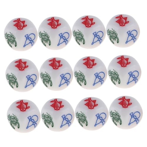 YARNOW 12 Stück Teiliges Spielwürfel Multi Seiten Kreative Party Zubehör für Brettspiele Runde Ecken Strapazierfähiges Material für Spielabende mit Freunden und Familie YARNOW 12 Stück Teiliges Spielwürfel Multi Seiten Kreative Party Zubehör für Brettspiele Runde Ecken Strapazierfähiges Material für Spielabende mit Freunden und Familie von YARNOW