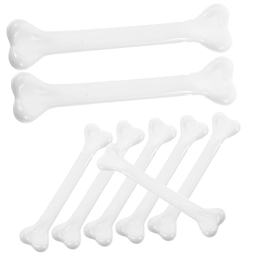 YARNOW 12 Stück Weiße Kunststoff Mini Skelettknochen Halloween Deko Figuren für Party Horror Requisiten Realistische Fake Knochen Zubehör für Spukhaus und Streichspielzeug YARNOW 12 Stück Weiße Kunststoff Mini Skelettknochen Halloween Deko Figuren für Party Horror Requisiten Realistische Fake Knochen Zubehör für Spukhaus und Streichspielzeug von YARNOW