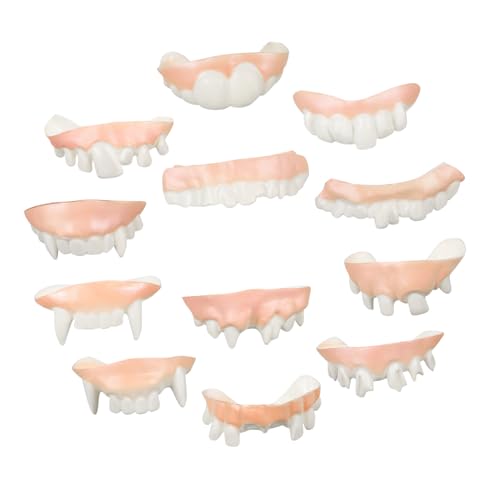 YARNOW 12 Stück Zahnersatz gefälscht Party lustig Erwachsene schrecklich Zahndekoration Halloween-Cosplay-Requisiten Halloween-Cosplay-Kostüm-Stütze Falscher Zahn Halloween PVC YARNOW 12 Stück Zahnersatz gefälscht Party lustig Erwachsene schrecklich Zahndekoration Halloween-Cosplay-Requisiten Halloween-Cosplay-Kostüm-Stütze Falscher Zahn Halloween PVC von YARNOW