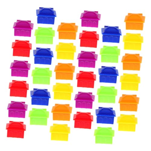 YARNOW 120 Stück Ersatzteile für Brettspiele Häuser Farben Robuste Plastik Modelle für Brettspielzubehör für Spielhäuser und Hotels Farberkennung YARNOW 120 Stück Ersatzteile für Brettspiele Häuser Farben Robuste Plastik Modelle für Brettspielzubehör für Spielhäuser und Hotels Farberkennung von YARNOW