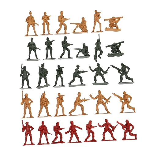 YARNOW 120 Stück Plastik Soldaten Figuren Set Verschiedene Posen Militärspielzeug für Kreative Spiele und Deko Sicher und Langlebig für Partys und Stop Motion Animationen von YARNOW