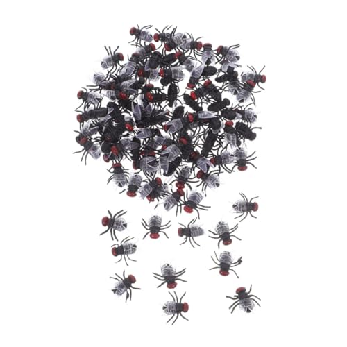 YARNOW 120 Stück Teiliges Realistisch Aussehender Kunststoff-fliegen Täuschend Echte Fake Flies für Halloween Karneval Aprilscherz Familienfeiern Wiederverwendbar und Kreative von YARNOW
