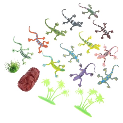 YARNOW 12Stücke Eidechsenmodell Realistisches Reptilien Pädagogische Mini Tierfiguren für Heimdekoration und Kreative Spiele Jahren von YARNOW