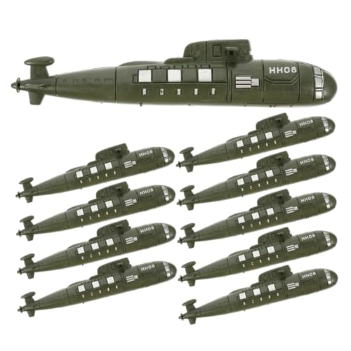 YARNOW 12 Stücke U-Boot Modellspielzeug für Kinder U-Boote Figuren Realistische Dekoration für Sandtische Kreatives Lernspielzeug Simulierte U-Boot Statuen von YARNOW