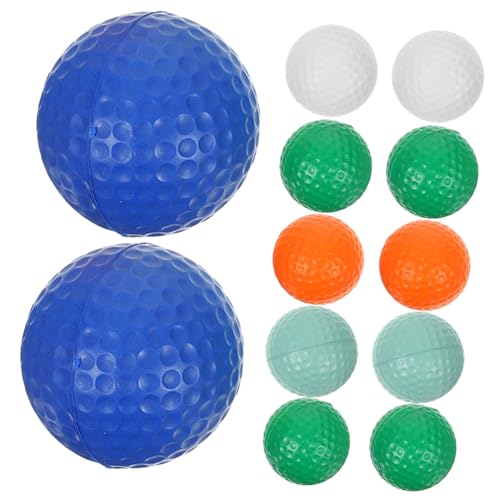 YARNOW 12Stücke Mini Golf Stressbälle PU Material Zufällige Farben für Kindergeburtstag Partygeschenke und Stressabbau für Kleinkinder und Erwachsene von YARNOW
