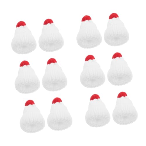 YARNOW 12Stücke Mini Weihnachtsstrickmützen Kleine Weihnachtsmannmützen mit Bommel für DIY Projekte Bastelarbeiten und Festliche Dekorationen für Christbaumschmuck YARNOW 12Stücke Mini Weihnachtsstrickmützen Kleine Weihnachtsmannmützen mit Bommel für DIY Projekte Bastelarbeiten und Festliche Dekorationen für Christbaumschmuck von YARNOW