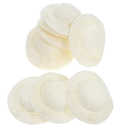 YARNOW 12Stücke Mini Woven Top Hat Puppen Weiße Mini Papierhüte für DIY Dekoration Foto Requisiten und Bastelprojekte Leicht und Tragbar Zubehörteile für Puppenhäuser YARNOW 12Stücke Mini Woven Top Hat Puppen Weiße Mini Papierhüte für DIY Dekoration Foto Requisiten und Bastelprojekte Leicht und Tragbar Zubehörteile für Puppenhäuser von YARNOW