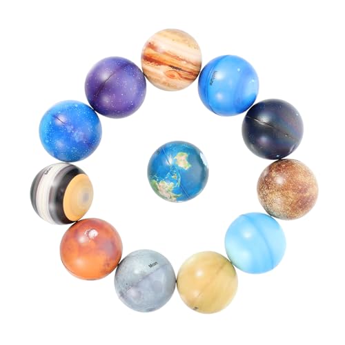 YARNOW 12Stücke Planeten Hüpfbälle Dekompressionsspielzeug für Stressreduzierende Verschiedenen Planetendesigns für Zuhause Schule und Partys YARNOW 12Stücke Planeten Hüpfbälle Dekompressionsspielzeug für Stressreduzierende Verschiedenen Planetendesigns für Zuhause Schule und Partys von YARNOW