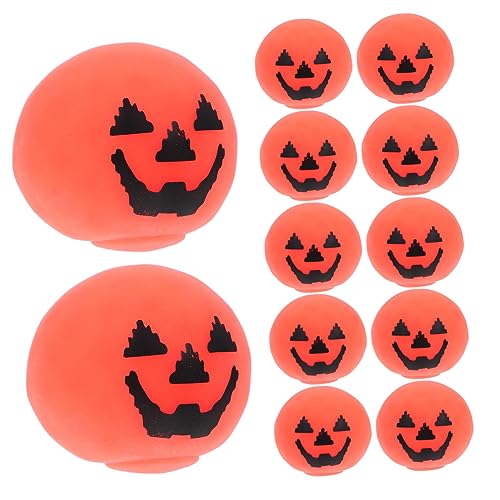YARNOW 12Stücke Teiliges Halloween Kürbis Quetschspielzeug Stressabbauend Sensorisches Für Partys Dekorative Horror Requisite Für Erwachsene von YARNOW