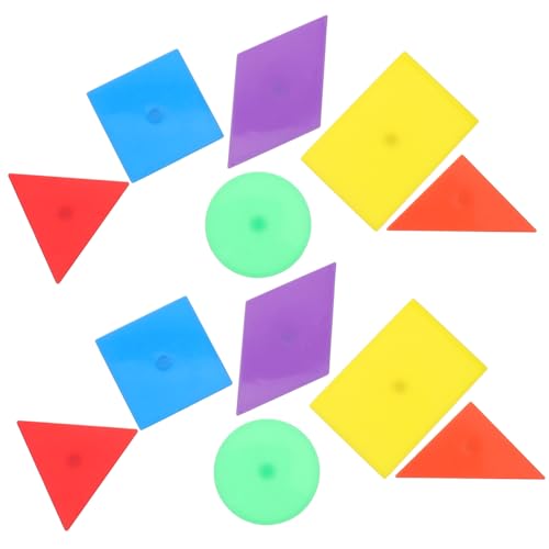 YARNOW 12Stücke Teiliges Magnetisches für Lernspiel mit Geometrischen Formen für Vorschulkinder Feinmotorik und Mathematischen Fähigkeiten von YARNOW