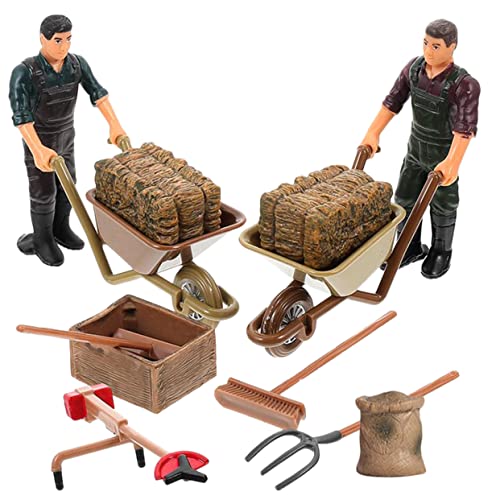 YARNOW 12Stücke Teiliges Miniaturfarmzubehör Bauernhofmodelle Mit Mini Rechen Und Schubkarre Für Mikrolandschaftsdekoration Leichtem Gefertigt YARNOW 12Stücke Teiliges Miniaturfarmzubehör Bauernhofmodelle Mit Mini Rechen Und Schubkarre Für Mikrolandschaftsdekoration Leichtem Gefertigt von YARNOW