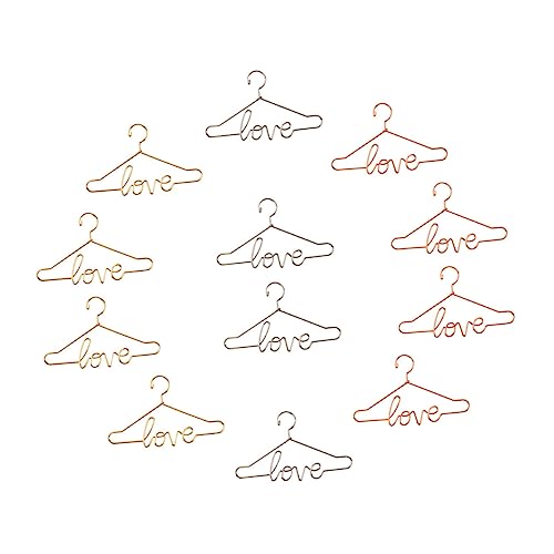 YARNOW 12Stücke Teiliges Puppenkleiderbügel aus Metall Mini Kleiderständer für Puppen und Roségold Puppenoutfits und Zubehör für Kreatives YARNOW 12Stücke Teiliges Puppenkleiderbügel aus Metall Mini Kleiderständer für Puppen und Roségold Puppenoutfits und Zubehör für Kreatives von YARNOW