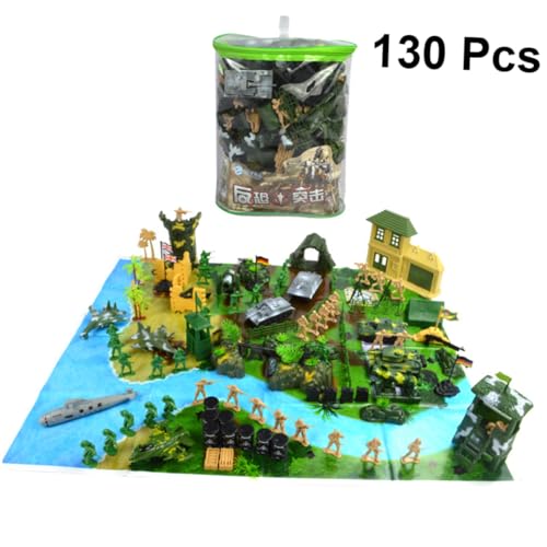 YARNOW 130 Stück Teiliges Militärmodell Set Sandtisch Soldaten Figuren Realistische Simulation für Kreative Spielwelten Hochwertige für Drinnen und Draußen für Modelleisenbahn und YARNOW 130 Stück Teiliges Militärmodell Set Sandtisch Soldaten Figuren Realistische Simulation für Kreative Spielwelten Hochwertige für Drinnen und Draußen für Modelleisenbahn und von YARNOW