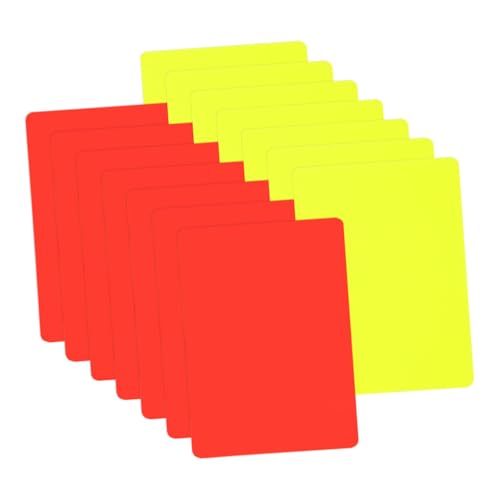 YARNOW 14Stücke Fußball Schiedsrichter Karten Rote Und Gelbe Karten Für Schiedsrichter Professionelles Sportzubehör Mit Hohem Sichtbarkeitsgrad Für Fußballspiele YARNOW 14Stücke Fußball Schiedsrichter Karten Rote Und Gelbe Karten Für Schiedsrichter Professionelles Sportzubehör Mit Hohem Sichtbarkeitsgrad Für Fußballspiele von YARNOW