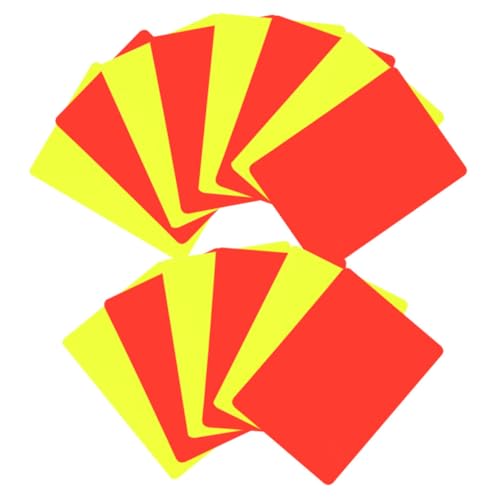 YARNOW 14Stücke Schiedsrichterkarten Für Fußball Rote Und Gelbe Karten Professionelles Schiedsrichterzubehör Für Wettkampfspiele Kommunikation Und Vielseitig Einsetzbar YARNOW 14Stücke Schiedsrichterkarten Für Fußball Rote Und Gelbe Karten Professionelles Schiedsrichterzubehör Für Wettkampfspiele Kommunikation Und Vielseitig Einsetzbar von YARNOW