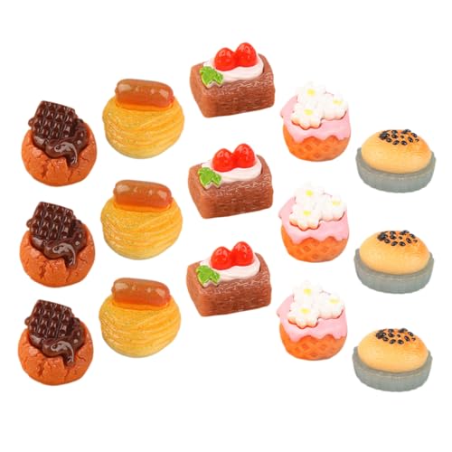 YARNOW 15 Stück Kuchen Modell Teiliges Realistische Dessert Deko für Miniaturlandschaften Puppenhäuser Küchen für Kreative DIY Projekte und YARNOW 15 Stück Kuchen Modell Teiliges Realistische Dessert Deko für Miniaturlandschaften Puppenhäuser Küchen für Kreative DIY Projekte und von YARNOW