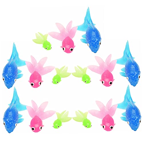 YARNOW 15 Stück Künstlicher Fisch-Modell Desktop-fischdekor Fischschmuck Kleines Goldfischdekor Fischfigur -dekore Fischmodelle Kunstaccessoire Für Zu Hause TPU von YARNOW