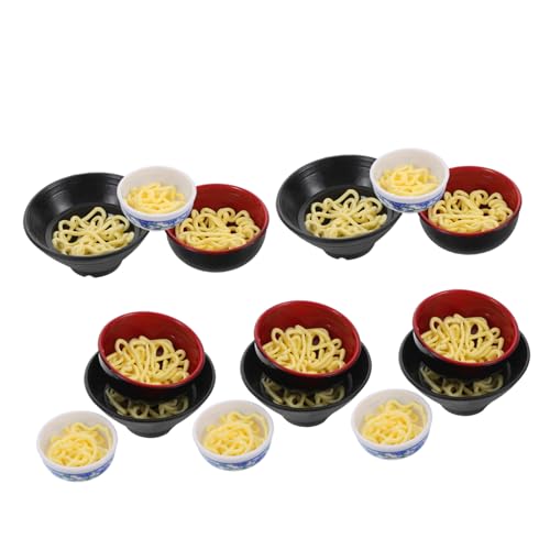 YARNOW 15 Stück Ramen-Schüssel- Miniaturfutterspielzeug Ramenschale Künstliches Essen Nudelschüssel süß Miniatur-Schüssel Prop Essen Bastelschüssel Puppenhaus Geschirr Plastik YARNOW 15 Stück Ramen-Schüssel- Miniaturfutterspielzeug Ramenschale Künstliches Essen Nudelschüssel süß Miniatur-Schüssel Prop Essen Bastelschüssel Puppenhaus Geschirr Plastik von YARNOW