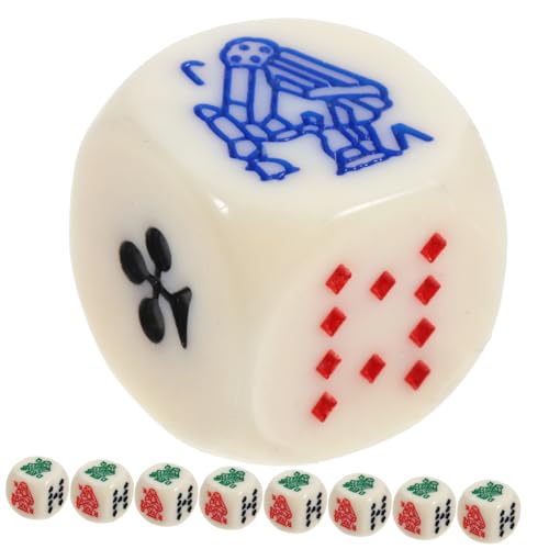 YARNOW 15 Stück Teiliges Acryl Pokerwürfel Elfenbeinfarbe Lustiges Trinkspiel Würfelspiel für Familien Partys Bars und Unterhaltung für Ktv und Spielgruppen YARNOW 15 Stück Teiliges Acryl Pokerwürfel Elfenbeinfarbe Lustiges Trinkspiel Würfelspiel für Familien Partys Bars und Unterhaltung für Ktv und Spielgruppen von YARNOW