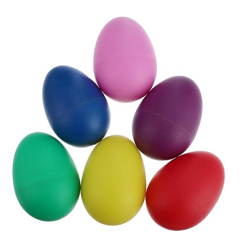 YARNOW 15 Stück Teiliges Egg Shaker Bunte Percussion Instrumente für Ab Jahren Robustes Kunststoffspielzeug für Musikalische Früherziehung und Rhythmische Lernspiele Zufällige Farbe von YARNOW