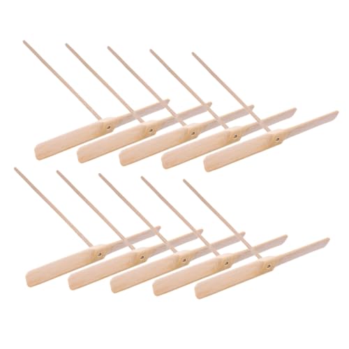 YARNOW 15 Stück Teiliges Holz Libellen Handbetriebenes Drachenflieger für Outdoor Flugspielzeug für Familienaktivitäten und Freizeitspaß von YARNOW