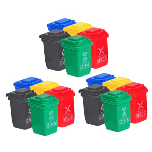 YARNOW 15 Stück Teiliges Mini Kunststoff Recyclingbehälter Miniatur Puppenhaus Mülltonnen Umweltfreundlich Lernspielzeug Desktop Dekoration YARNOW 15 Stück Teiliges Mini Kunststoff Recyclingbehälter Miniatur Puppenhaus Mülltonnen Umweltfreundlich Lernspielzeug Desktop Dekoration von YARNOW