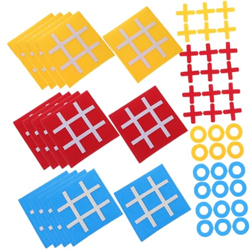 YARNOW 15 Stück Teiliges Ticktacktoe für Interaktives Brettspiel mit Bunten Feldern Fördert Strategisches und Problemlösungskompetenz für Partys und Lernspiele YARNOW 15 Stück Teiliges Ticktacktoe für Interaktives Brettspiel mit Bunten Feldern Fördert Strategisches und Problemlösungskompetenz für Partys und Lernspiele von YARNOW