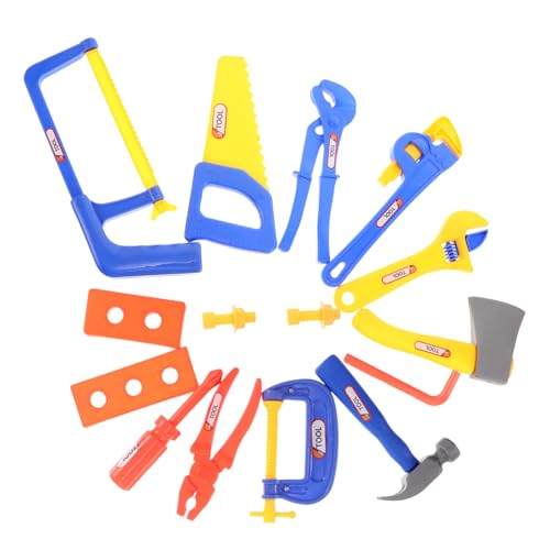 YARNOW 15-Teiliges Set Schraube BAU-Hut-Kostüm Werkzeuge für Bauarbeiter Konstruktionsspielzeug für Jungen Elektrowerkzeuge für Kleinkinder für Plastik YARNOW 15-Teiliges Set Schraube BAU-Hut-Kostüm Werkzeuge für Bauarbeiter Konstruktionsspielzeug für Jungen Elektrowerkzeuge für Kleinkinder für Plastik von YARNOW
