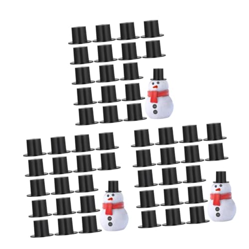 YARNOW 150 Stck. Mini Schneemann Hüte Schwarz Leichte Diy Bastelaccessoires für Weihnachtsdeko Puppen Haarschmuck Party Verzierung YARNOW 150 Stck. Mini Schneemann Hüte Schwarz Leichte Diy Bastelaccessoires für Weihnachtsdeko Puppen Haarschmuck Party Verzierung von YARNOW