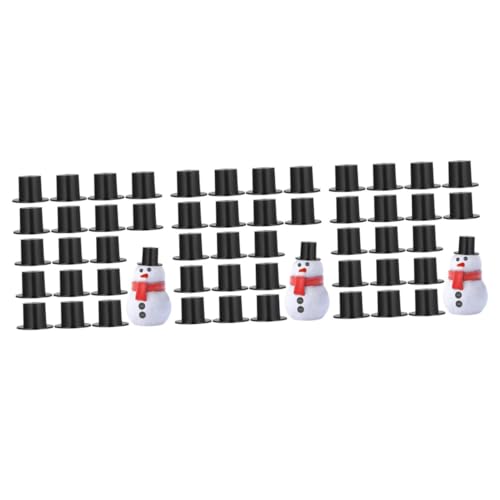 YARNOW 150 Stck. Mini Zauberer Hüte Schwarz Diy Schneemann Mützen Party Deko Zubehör Basteln Zubehör für Puppen YARNOW 150 Stck. Mini Zauberer Hüte Schwarz Diy Schneemann Mützen Party Deko Zubehör Basteln Zubehör für Puppen von YARNOW