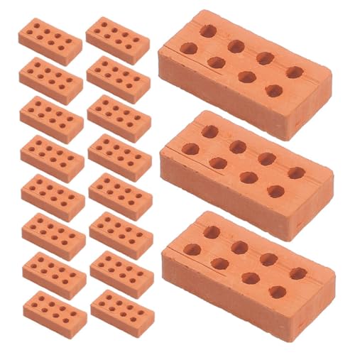 YARNOW 150 Stück Mini-Bausteinmodell winzige Ziegel Puppenhausbauzubehör Mini-Steine, kleine Steine Spielzeugsteine falsche Ziegel Landschaftsziegel Ziegel für den Garten Ton YARNOW 150 Stück Mini-Bausteinmodell winzige Ziegel Puppenhausbauzubehör Mini-Steine, kleine Steine Spielzeugsteine falsche Ziegel Landschaftsziegel Ziegel für den Garten Ton von YARNOW