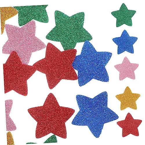 YARNOW 15Stücke Glänzende Sternaufkleber Selbstklebende Sticker DIY Bastelprojekte Und Kreative Anwendungen von YARNOW