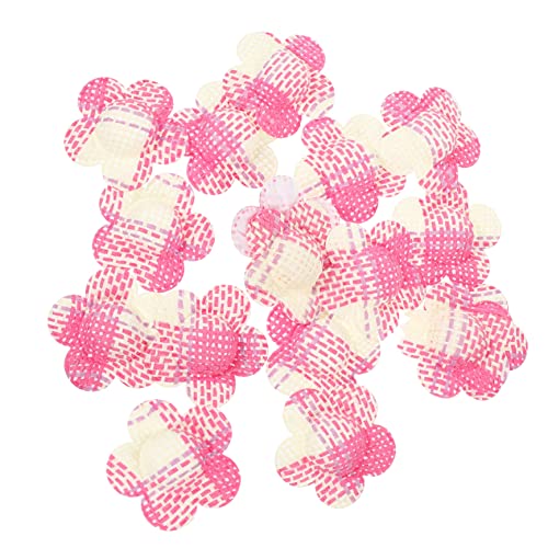 YARNOW 16 Stück Mini Strohhut Deko Blütenförmige Bastelaccessoires aus Imitationsgras für DIY Dekoration und Puppenhausgestaltung für Bastelprojekte und Geschenkideen von YARNOW