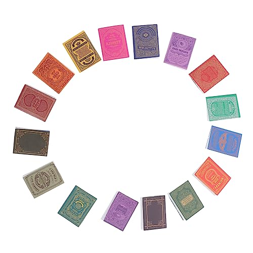 YARNOW 16 Stück Miniaturbücher für Puppenhäuser Teiliges Set aus Klassischen Farbenfrohen Notizbüchern für Zubehör für Kreative Spielwelten und DIY Mikrolandschaften YARNOW 16 Stück Miniaturbücher für Puppenhäuser Teiliges Set aus Klassischen Farbenfrohen Notizbüchern für Zubehör für Kreative Spielwelten und DIY Mikrolandschaften von YARNOW