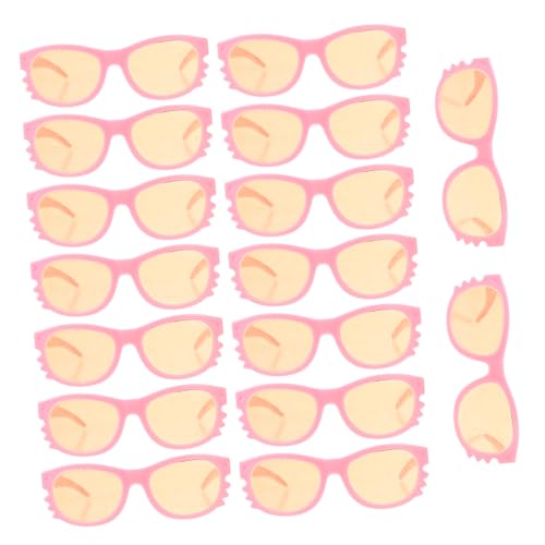 YARNOW 16 Stück Puppenbrille Unser Kostüm Hoch Zusätzliche Puppe Puppe Sonnenbrille Zubehör Für Babypuppen Klein Spielzeugbrille Brillenrequisiten Zum Anziehen Rosa Plastik YARNOW 16 Stück Puppenbrille Unser Kostüm Hoch Zusätzliche Puppe Puppe Sonnenbrille Zubehör Für Babypuppen Klein Spielzeugbrille Brillenrequisiten Zum Anziehen Rosa Plastik von YARNOW