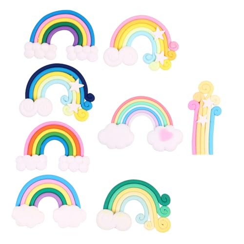 YARNOW 16 Stück Teiliges DIY Regenbogen Handmade Clay Aufkleber für Scrapbooking und Bastelarbeiten Kreative Dekoration für Handys und Mehr YARNOW 16 Stück Teiliges DIY Regenbogen Handmade Clay Aufkleber für Scrapbooking und Bastelarbeiten Kreative Dekoration für Handys und Mehr von YARNOW
