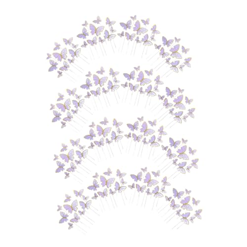 YARNOW 160 Stück Teiliges Schmetterling Cake Topper Bunte Cupcake Deko mit Sticks Vielseitige Tortendeko für Geburtstag Shower Hochzeit Zauberhafte Party-accessoires YARNOW 160 Stück Teiliges Schmetterling Cake Topper Bunte Cupcake Deko mit Sticks Vielseitige Tortendeko für Geburtstag Shower Hochzeit Zauberhafte Party-accessoires von YARNOW