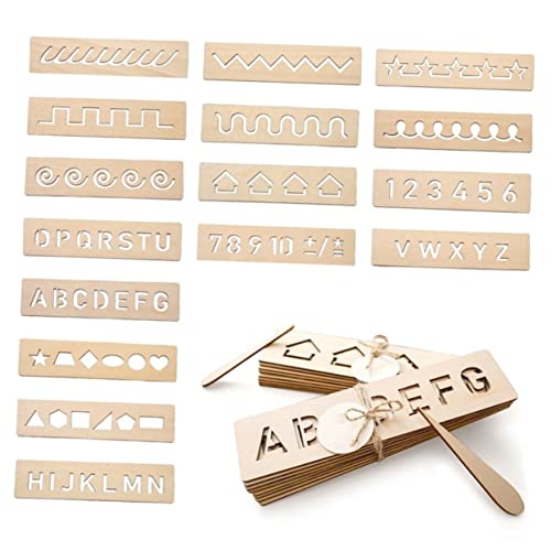 YARNOW 16Stücke Holz Schreibtafel Lernspielzeug für Teiliges Geometrischen Mustern für Vorschulkinder Schreib YARNOW 16Stücke Holz Schreibtafel Lernspielzeug für Teiliges Geometrischen Mustern für Vorschulkinder Schreib von YARNOW
