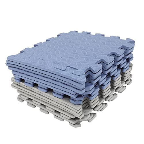 YARNOW 16Stücke Interlocking Babymatten Weiche Bodenfliesen Für Krabbeln Für Kinderzimmer Und Spielbereich YARNOW 16Stücke Interlocking Babymatten Weiche Bodenfliesen Für Krabbeln Für Kinderzimmer Und Spielbereich von YARNOW