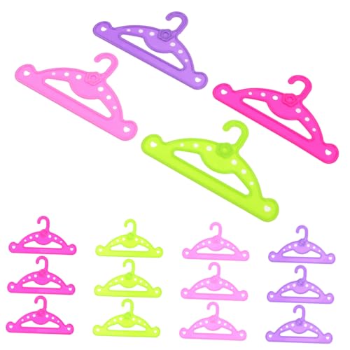 YARNOW 16Stücke Mini Puppen Kleiderbügel Kleiderbügel für Puppenkleidung Robust und Langlebig für Puppenschränke von YARNOW