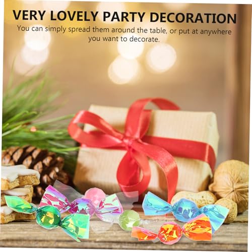 YARNOW 17 Stück Teiliges Miniatur Kunststoff Bonbon Dekorationsset Farbenfrohe Fake Candy Ornamente für Party Hochzeit Puppenhaus Lebendige Tischdekoration Vielseitige Mini Candy Modelle von YARNOW