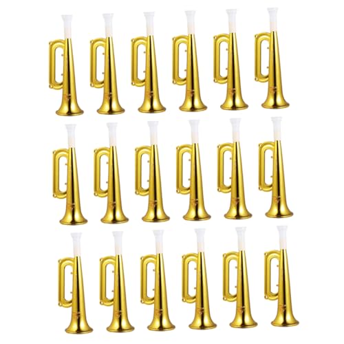 YARNOW 18 Stück Teiliges Kleine Goldene Kunststoff Trompeten Tragbare Lärmmacher für Sportspiele und Partys Robuste Cheer Hörner mit Ergonomischem Griff Kompakt für Fans YARNOW 18 Stück Teiliges Kleine Goldene Kunststoff Trompeten Tragbare Lärmmacher für Sportspiele und Partys Robuste Cheer Hörner mit Ergonomischem Griff Kompakt für Fans von YARNOW