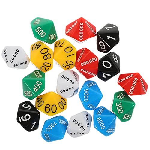 YARNOW 18 Stück Teiliges Spielwürfel Bunte Polyedrische Würfel für Brettspiele Party Requisiten Langlebig Hochwertigem Kunststoff für Spieleabende mit Freunden und Familie YARNOW 18 Stück Teiliges Spielwürfel Bunte Polyedrische Würfel für Brettspiele Party Requisiten Langlebig Hochwertigem Kunststoff für Spieleabende mit Freunden und Familie von YARNOW