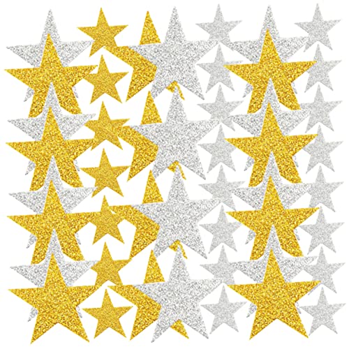 YARNOW 180Stücke Glitzernde Sternaufkleber Für Selbstklebende Weihnachtssternaufkleber Zur Dekoration Für Zuhause Büro Und Partys Bastelprojekte Und Belohnungen von YARNOW