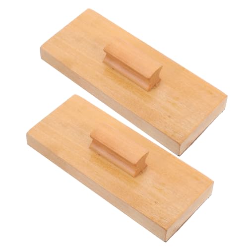 YARNOW 1Paar Hölzerner Sandblock Für Perkussionsinstrument Mit Klaren Klängen Kindgerechtes Design Für Musikalische Früherziehung Holzspielzeug Für Kreative von YARNOW