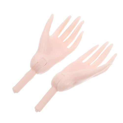 YARNOW 1Paar Mini Plastikhände für Puppen Austauschbare Handersatzteile für DIY Dollhouse Kreative Fingerpuppen für Bastelprojekte und Rollenspiele von YARNOW