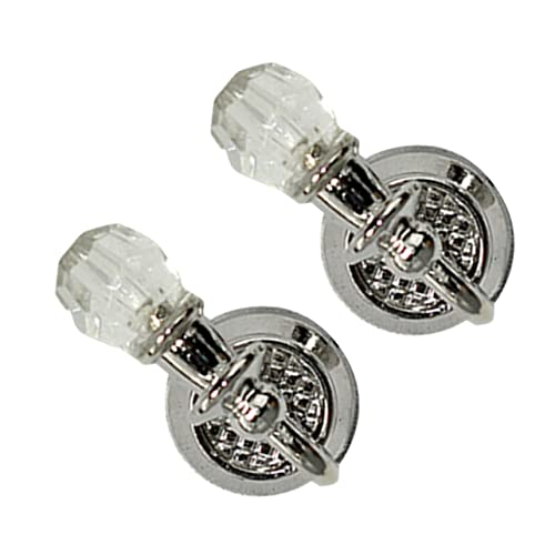 YARNOW 1Paar Mini Wandleuchte Für Puppenhaus Silberne Wandlampe Dekoratives Lichtmodell Für Puppenhaus Szenen Und Fotografie Requisiten von YARNOW