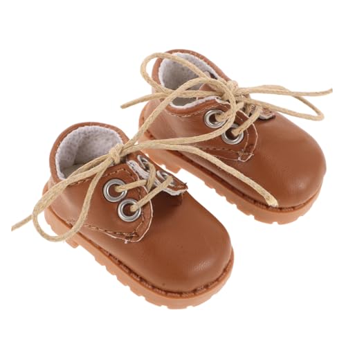 YARNOW 1Paar Puppenschuhe Miniaturmodell Aus Kunstleder Für Große Puppen Dekorative Minischuhe Für Kreative Spielmomente Und DIY Projekte Trendigem von YARNOW