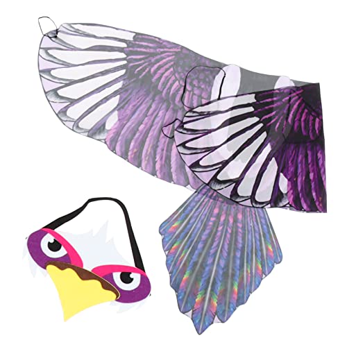 YARNOW 1Satz Adlerflügel Kostümset Für Leichte Cosplay Requisite Für Bühnenperformance Halloween Deko Für Jungen Für Partys Feste von YARNOW